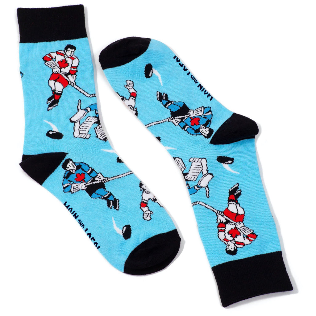 Retro Hockey Players Socks