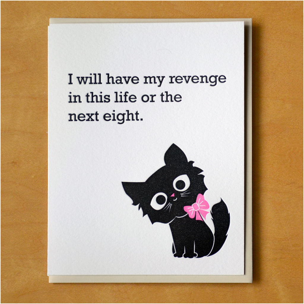 Revenge In The Next Eight Lives Card