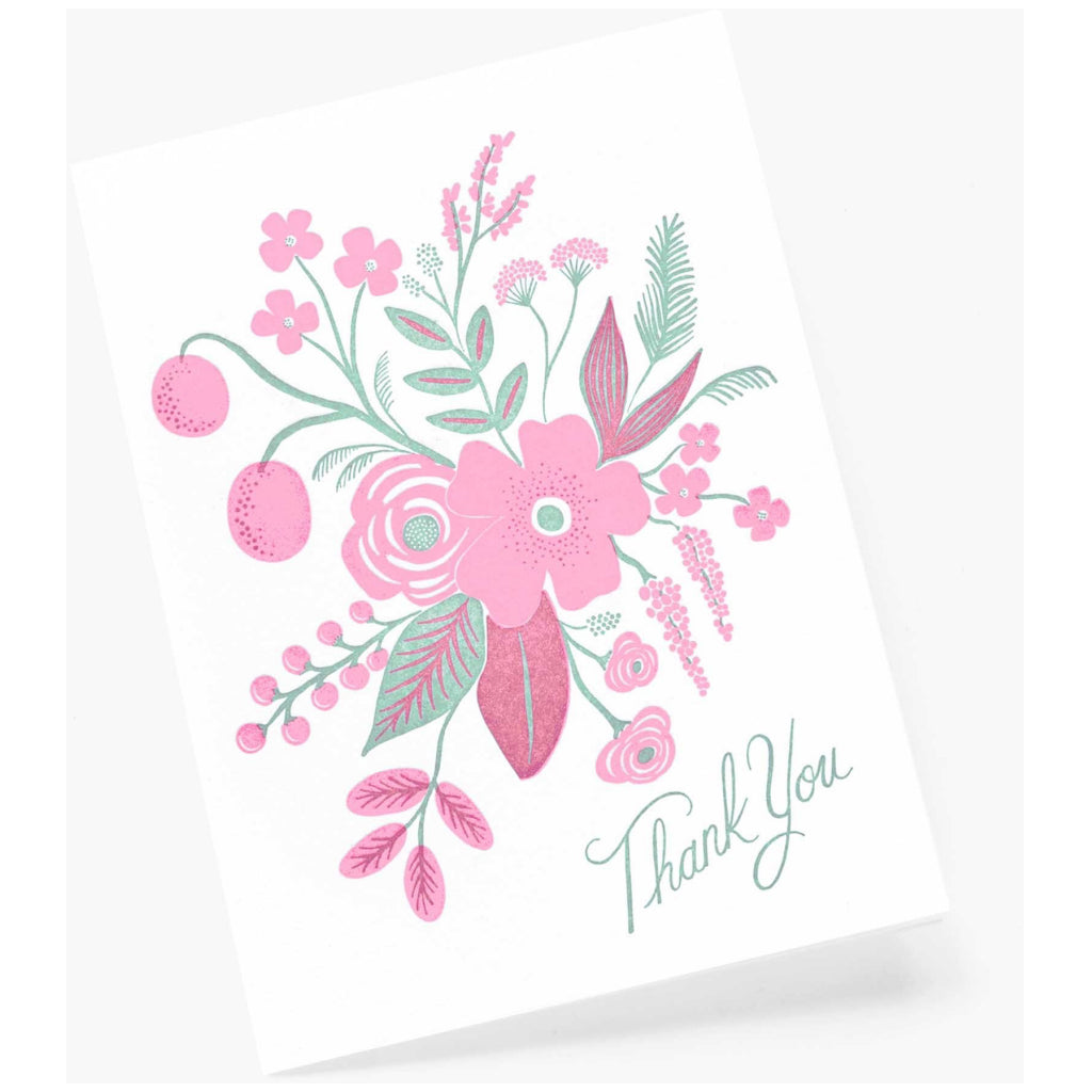 Rosy Thank You Card
