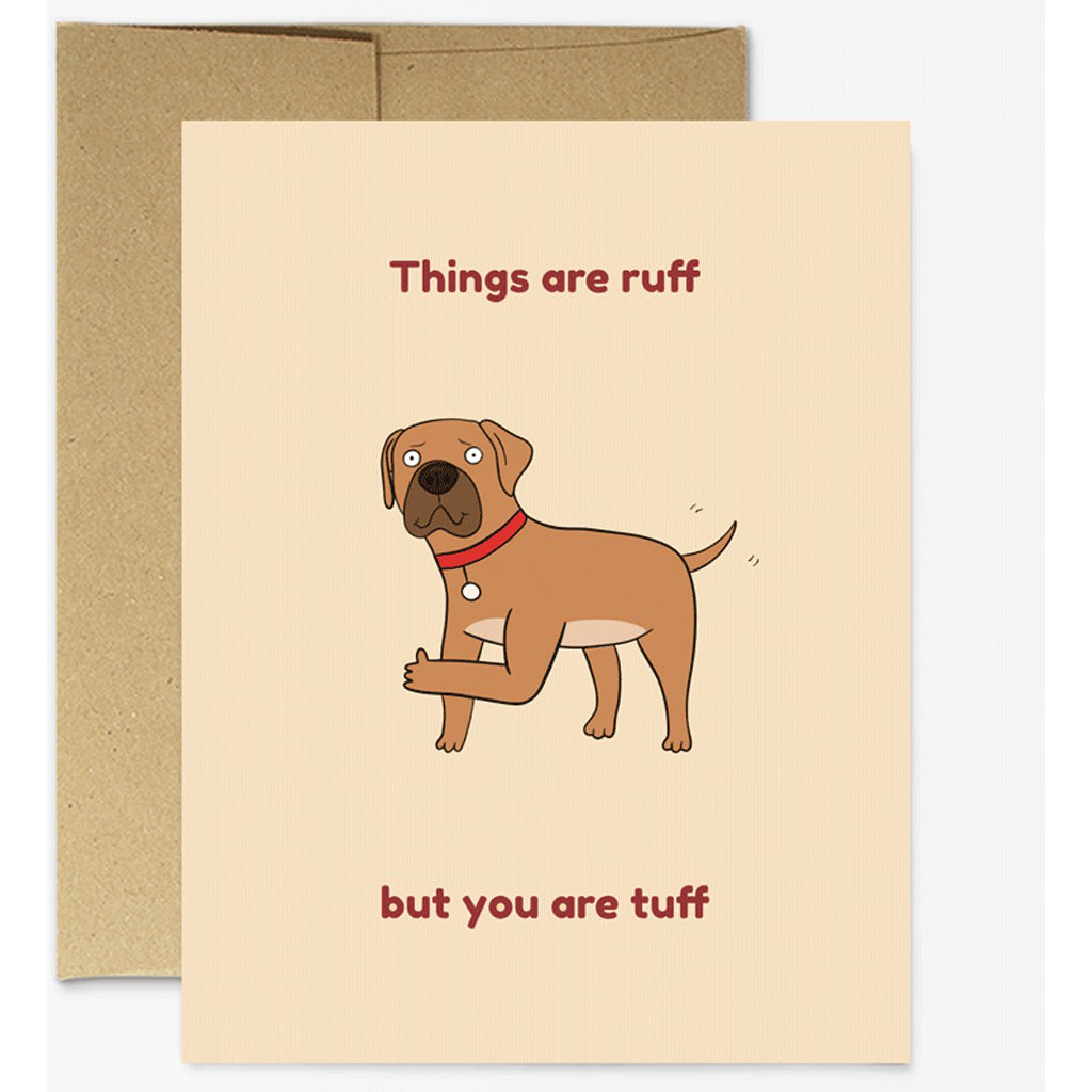 Title Cards Ruff Ruff Ruff Tuff Card by Party Mountain Paper – Outer Layer