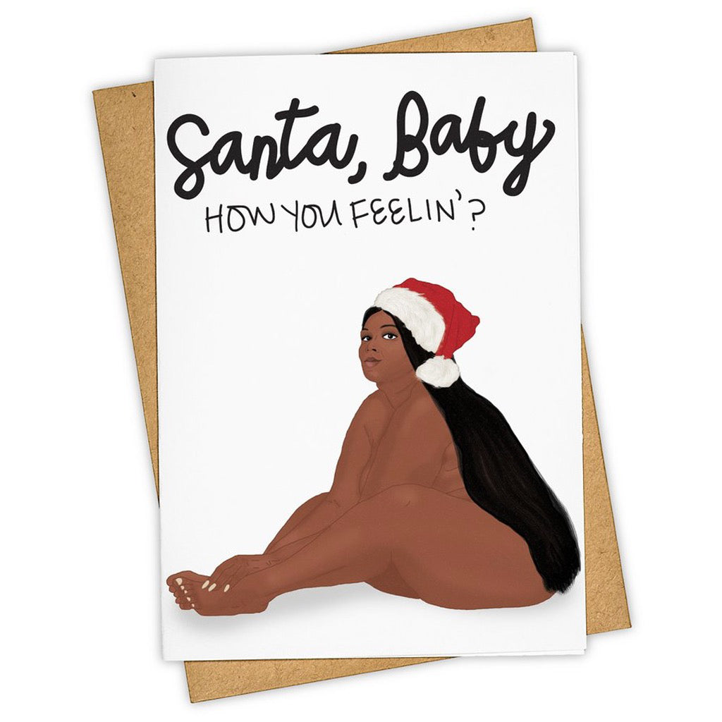 Santa Baby Lizzo Holiday Card