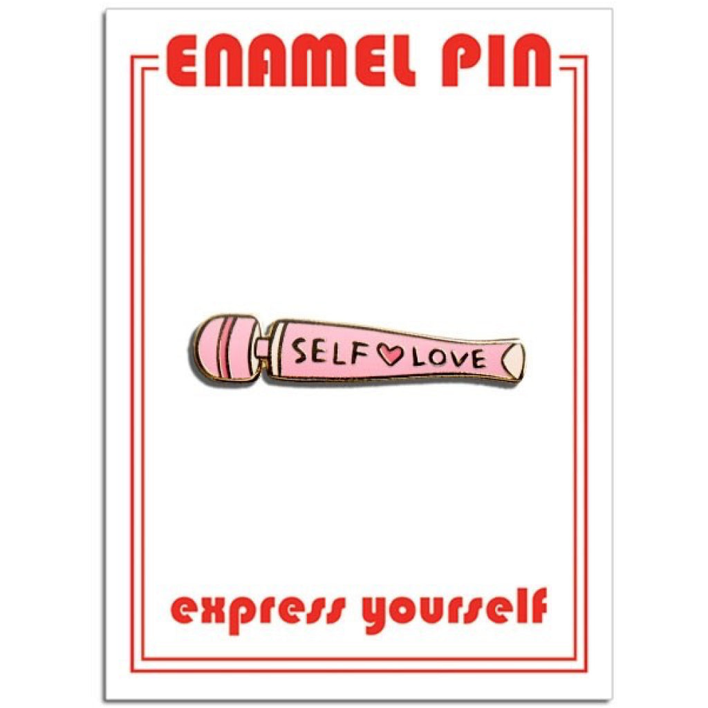Self Love Vibrator Enamel Pin.