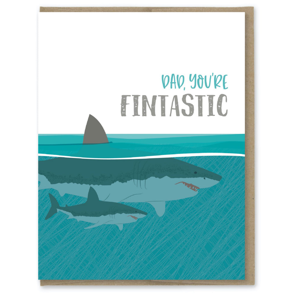 Sharks Fintastic Dad Card