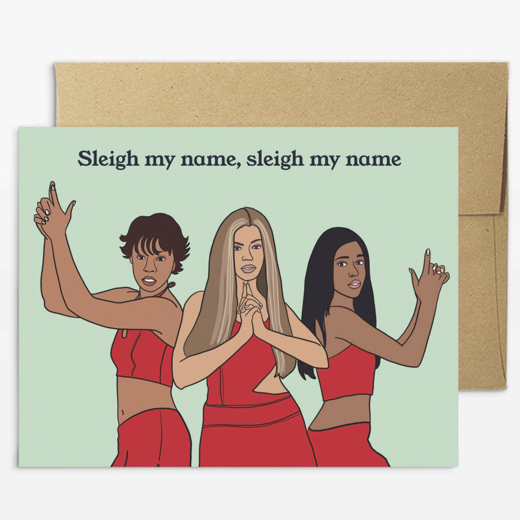 Sleigh My Name Christmas Card