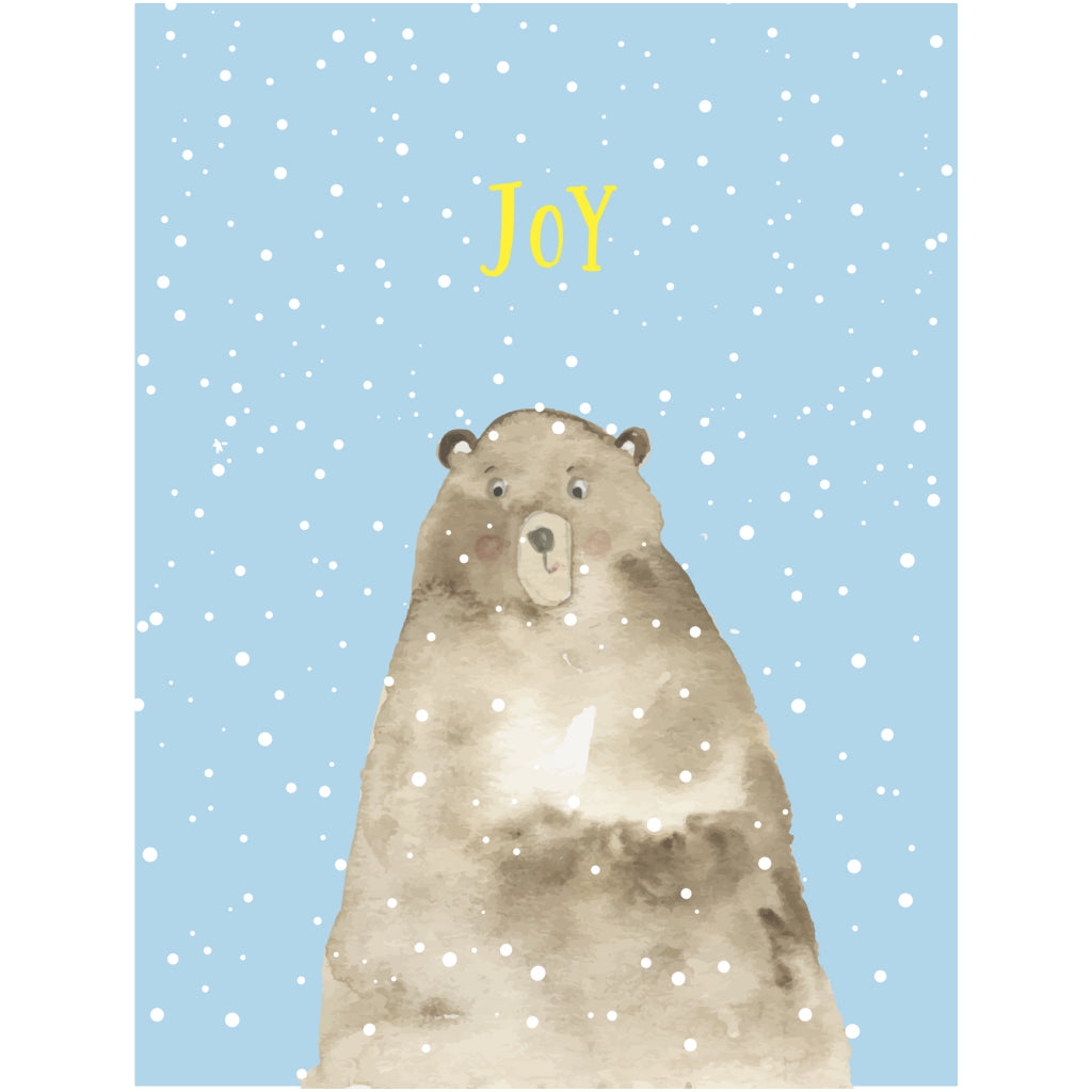 Snowy Bear Cello Pack of Cards