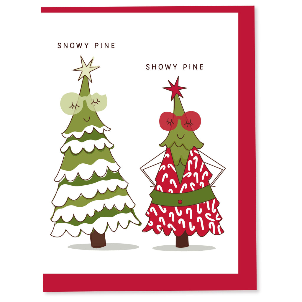 Snowy & Showy Trees Card