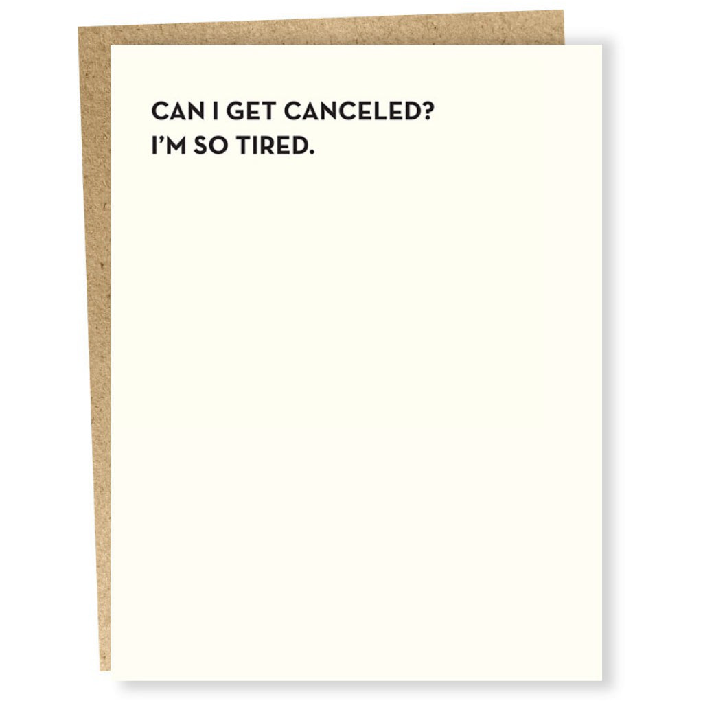 So Tired Card