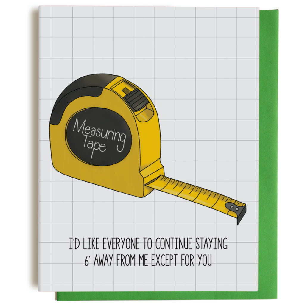 Social Distancing Card Social Distancing Greeting Card by Greetings from Bergen Place – Outer ...