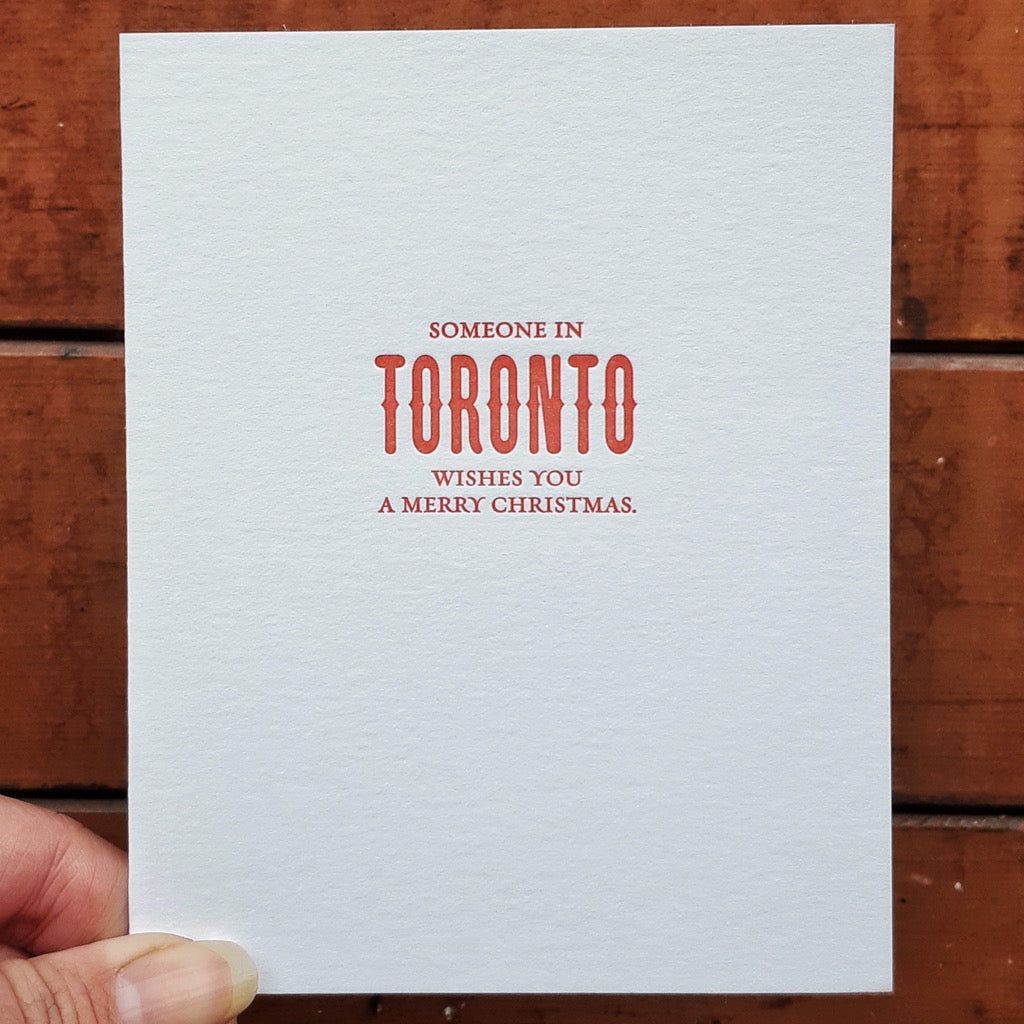 Someone In Toronto Christmas Card