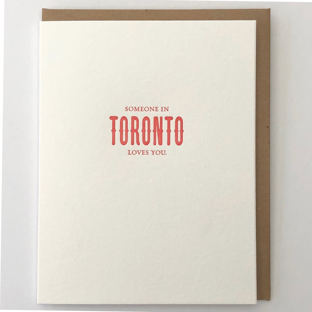 Someone In Toronto Loves You Card