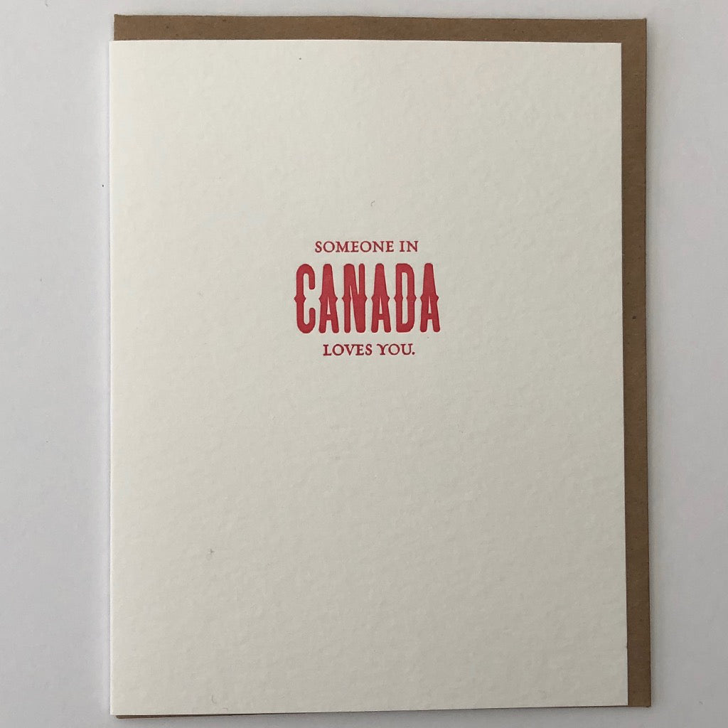 Someone in Canada Loves You Card