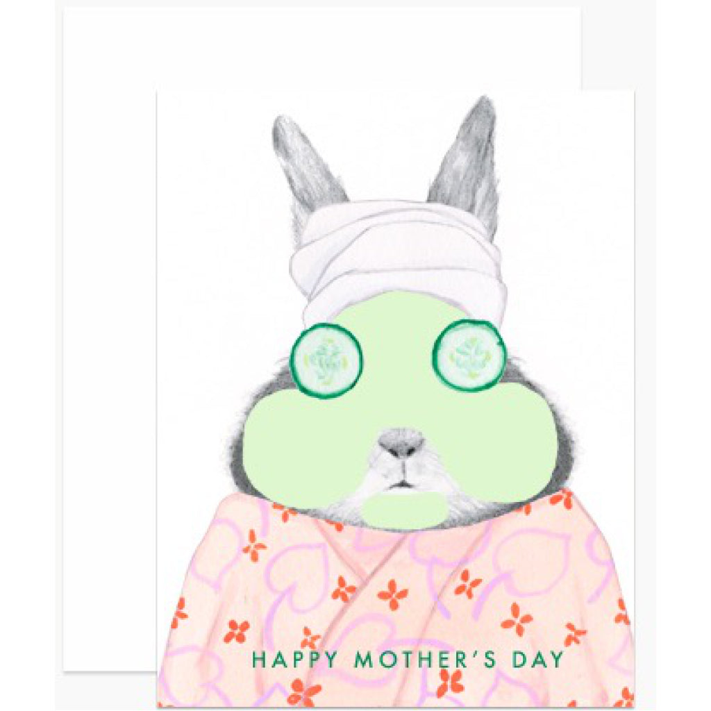 Spa Bunny Mom Card