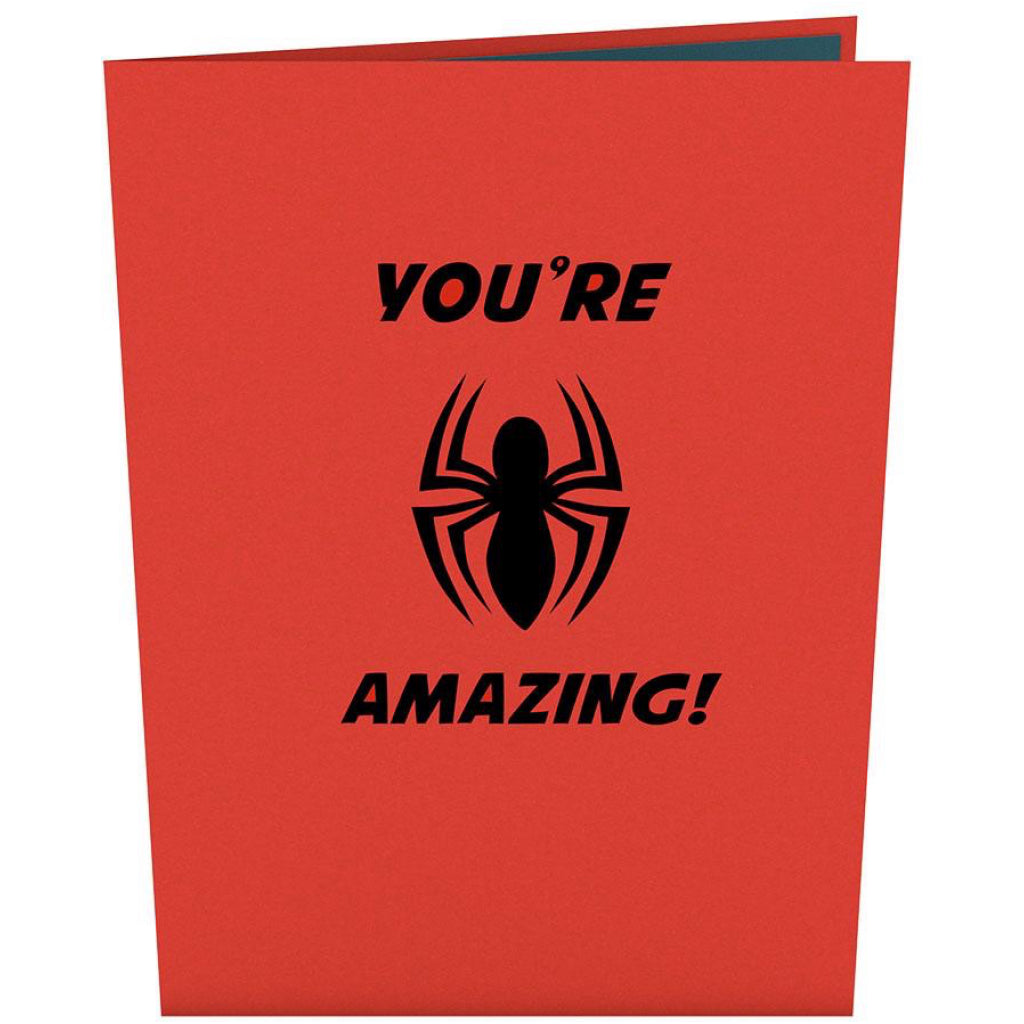 Spiderman You're Amazing 3D Pop Up Card Cover