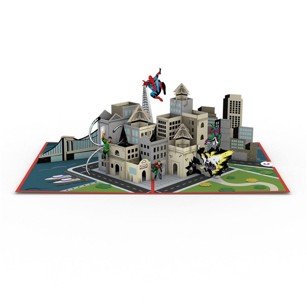 Spiderman You're Amazing 3D Pop Up Card Full view