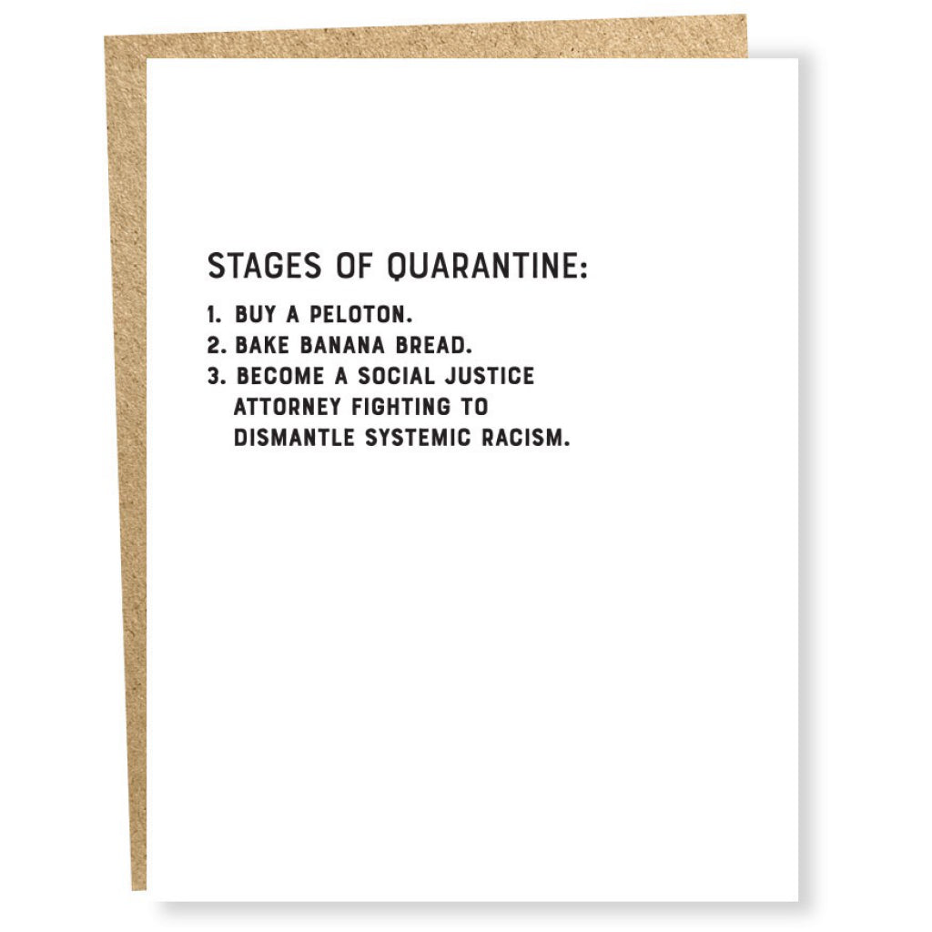 Stages of Quarantine Card