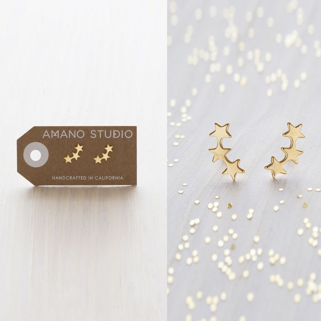 Star Cluster Studs Gold