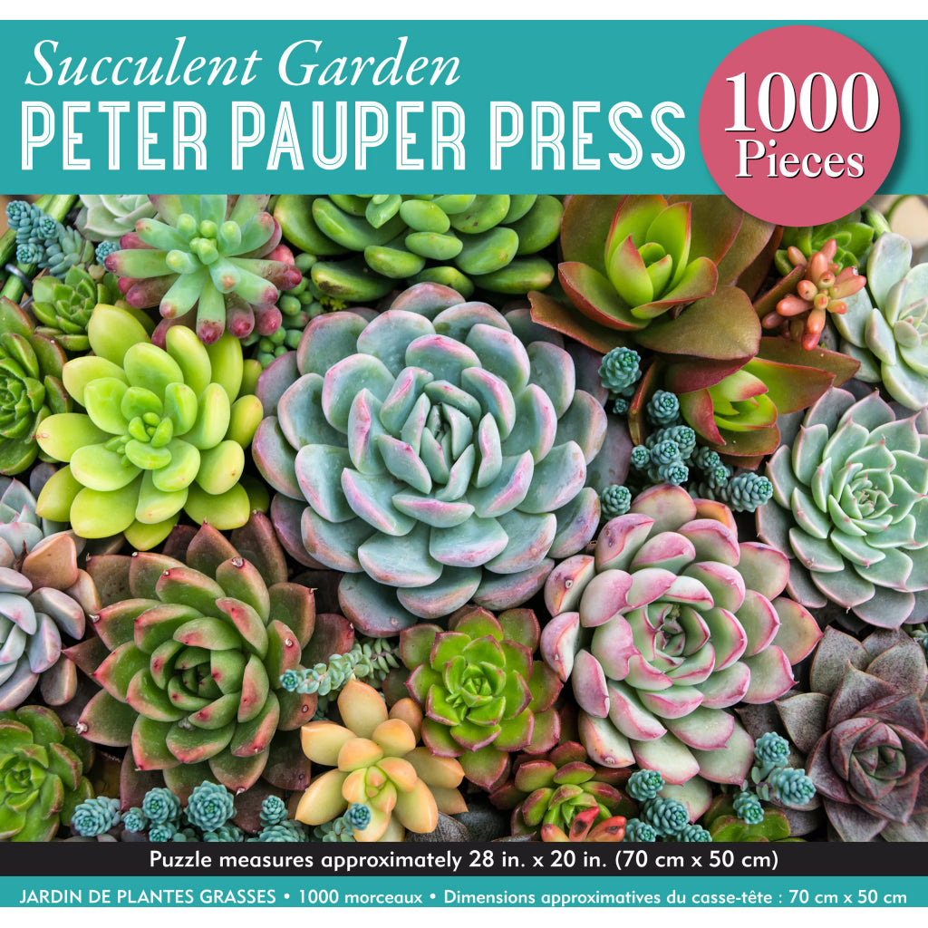 Succulent Garden 1000 Piece Puzzle Box