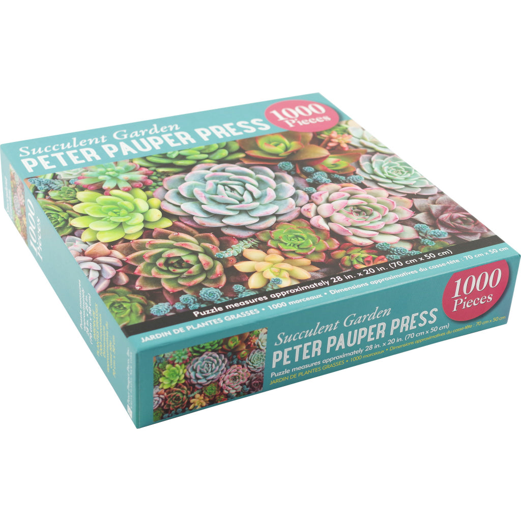 Succulent Garden 1000 Piece Puzzle Packaging