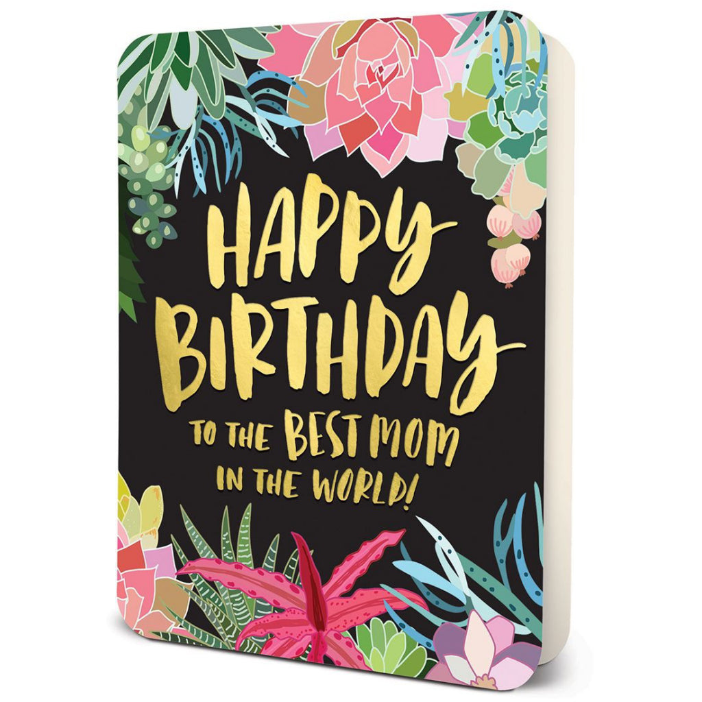 Succulents Best Mom Birthday Card