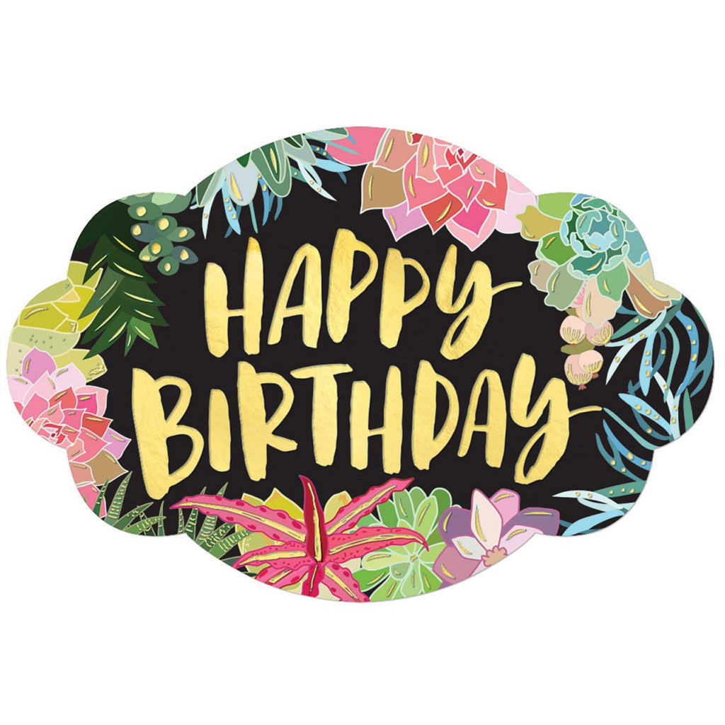 Succulents Best Mom Birthday Card Seal