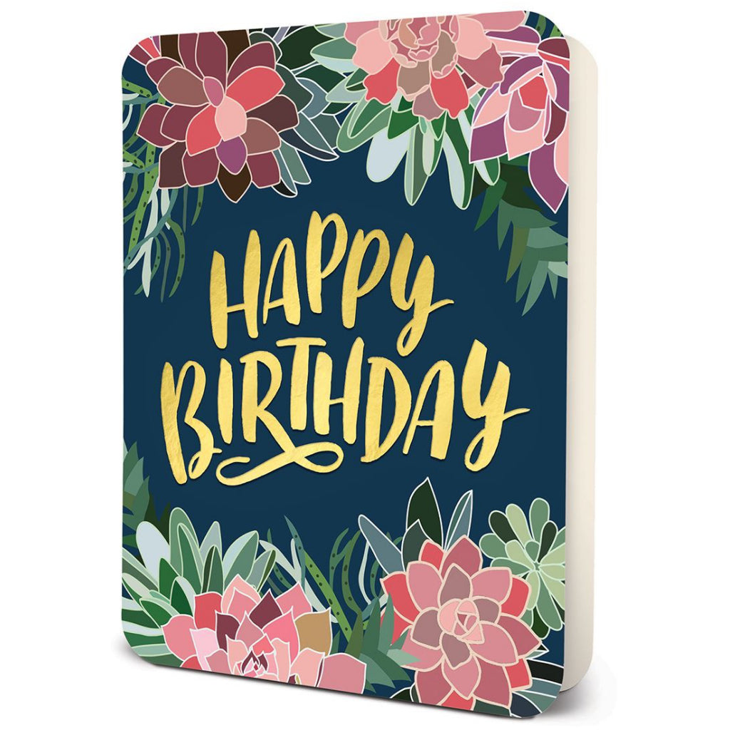 Succulents Birthday Card.