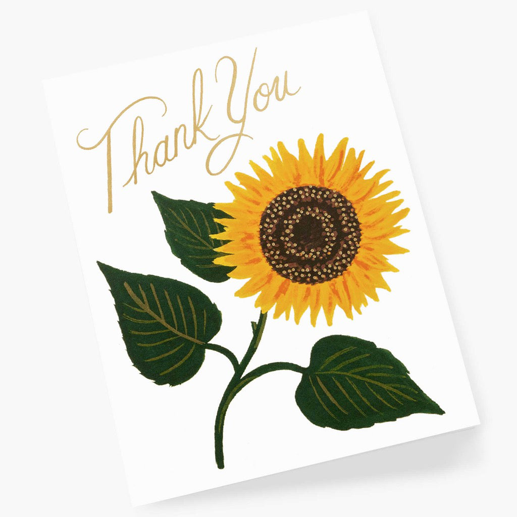 Sunflower Thank You Card Lifestyle