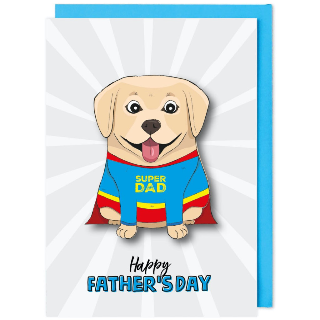 Super Dog Father's Day Card