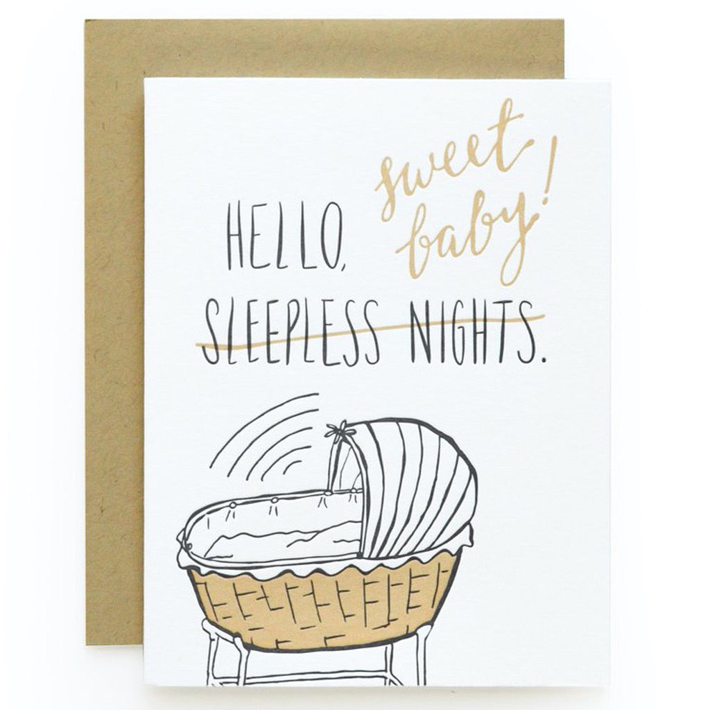 Sweet Baby / Sleepless Nights Baby Card