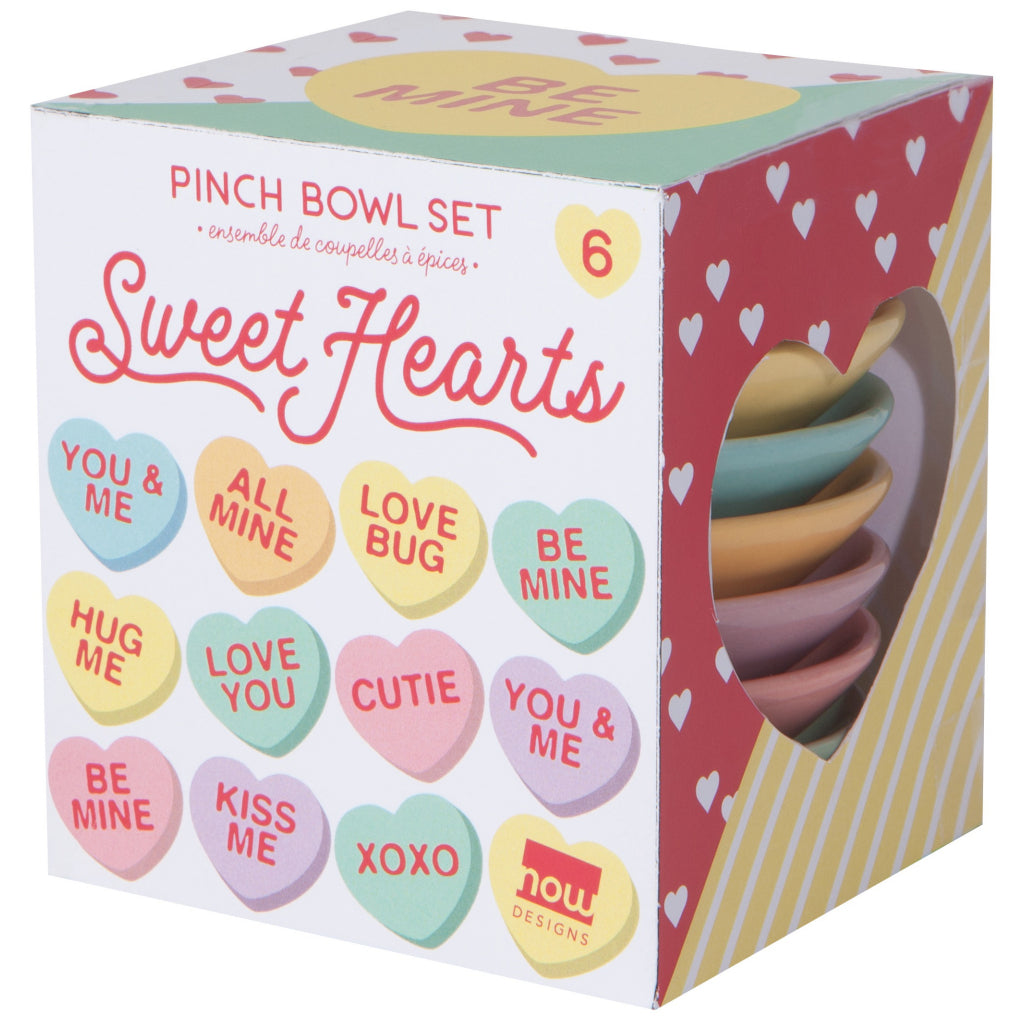 Sweet Hearts Pinch Bowls Set of 6 Packaged