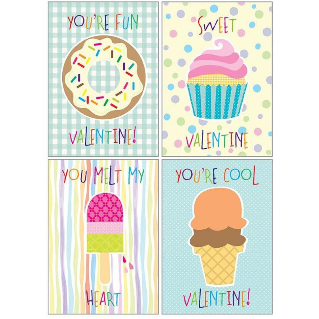 Sweet Treats Valentine Cards Pack of 16
