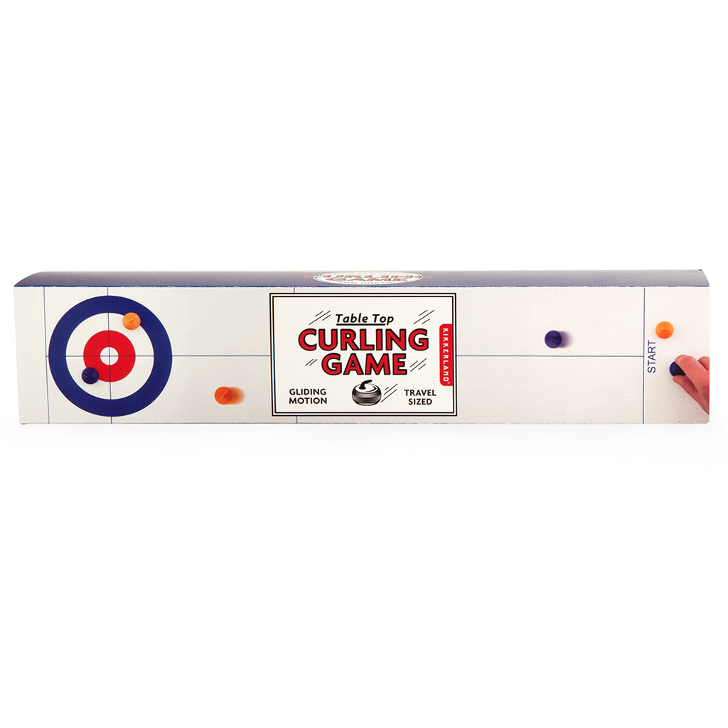 Packaging of Table Top Curling Game.