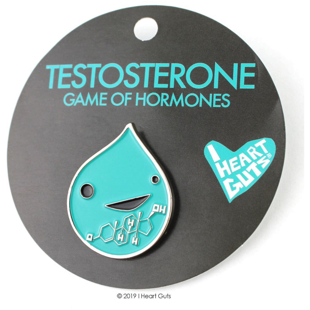 Testosterone Lapel Pin Package