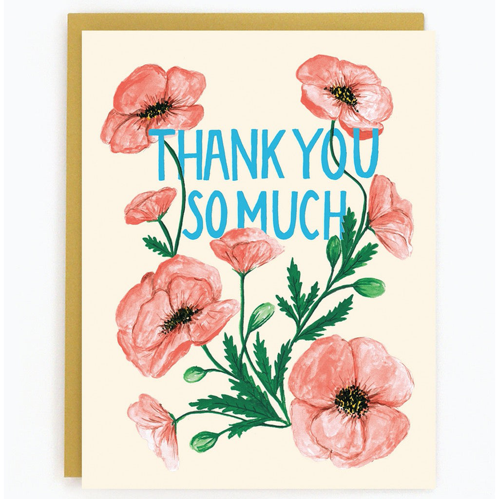 Thank You Poppies Card