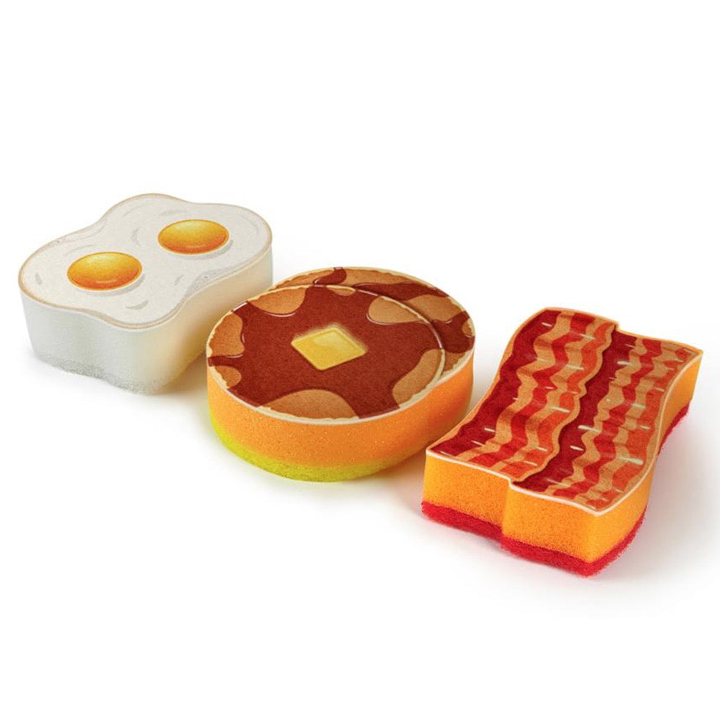 The Breakfast Scrub Sponge Set.