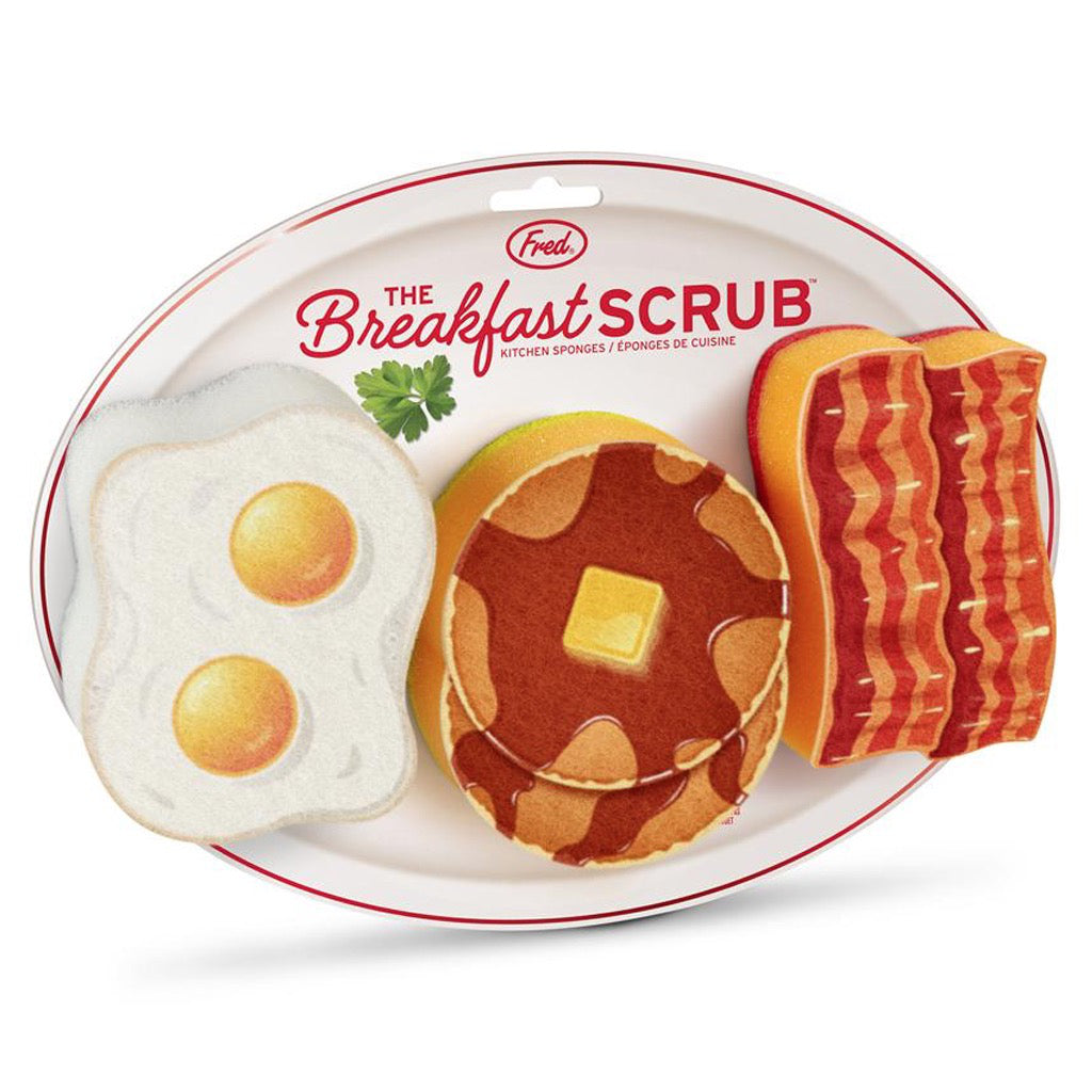 The Breakfast Scrub Sponge Set Packaging