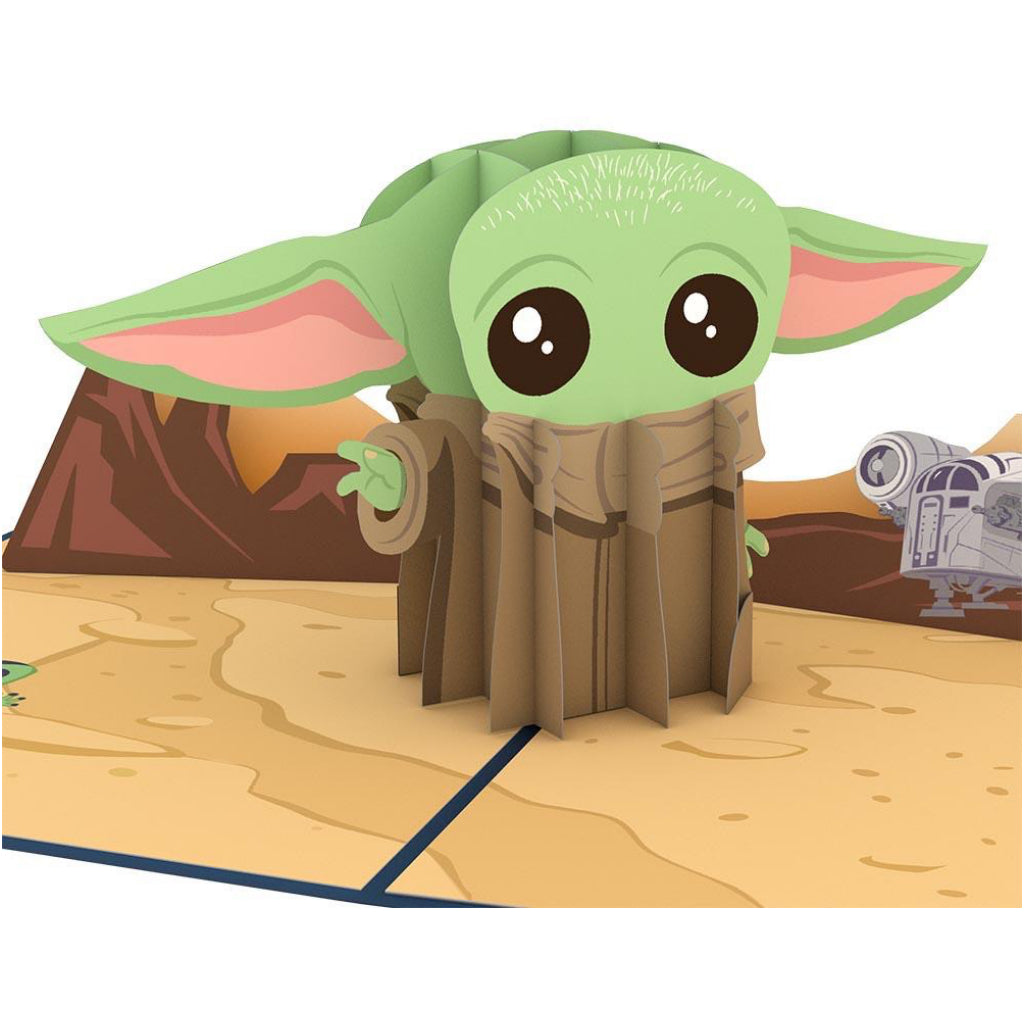 The Mandalorian Baby Yoda 3D Pop Up Card