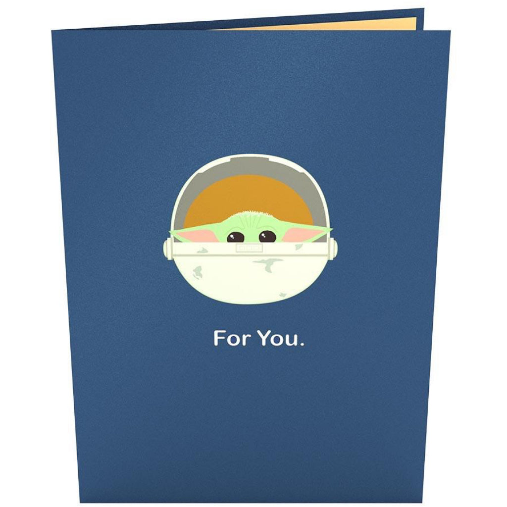The Mandalorian Baby Yoda 3D Pop Up Card Cover