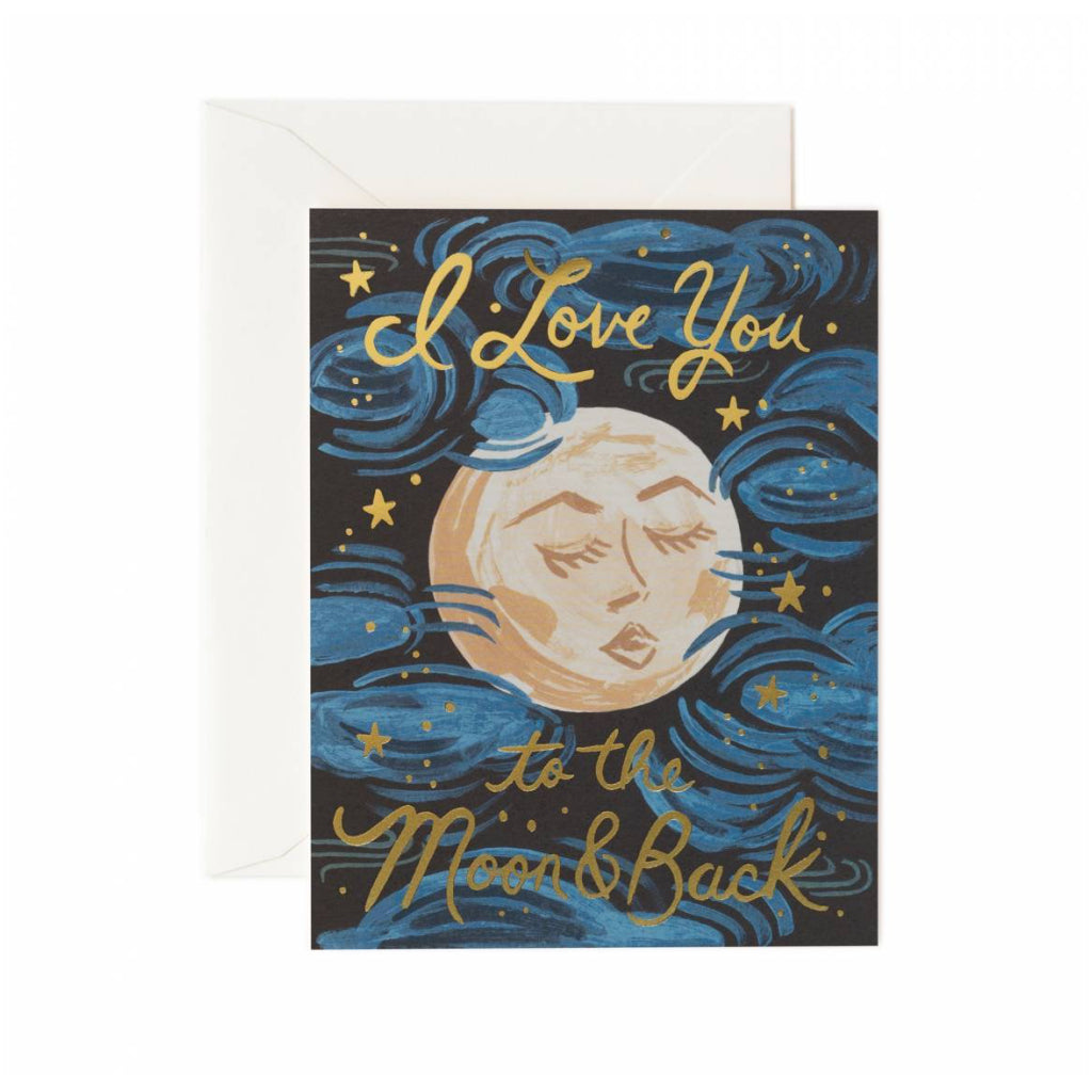 The Moon And Back Card