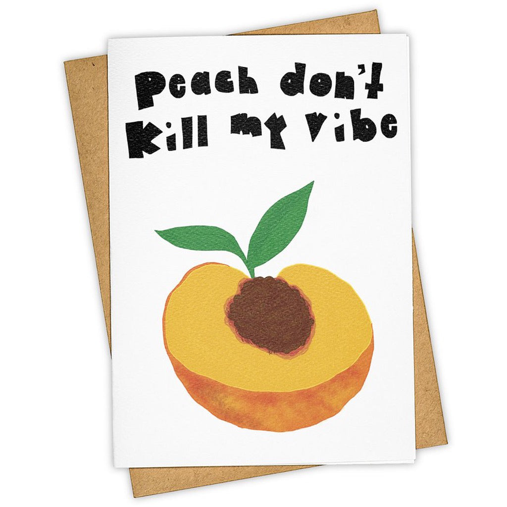 The Pits Peach Greeting Card