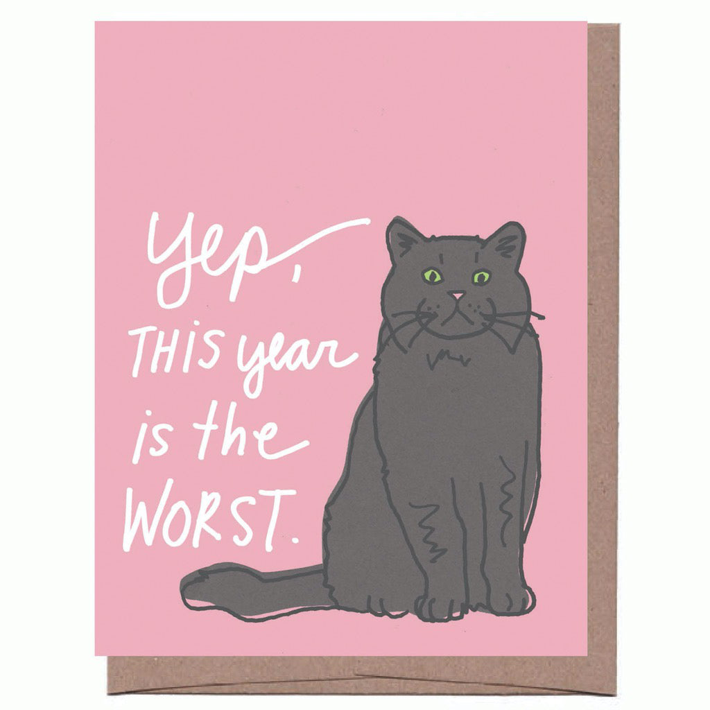 This Year Is The Worst Cat Card