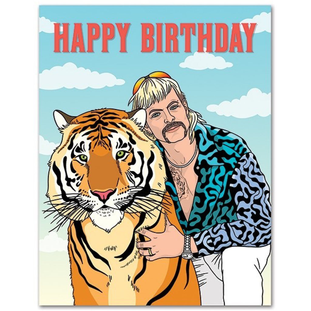 Tiger King Birthday Card
