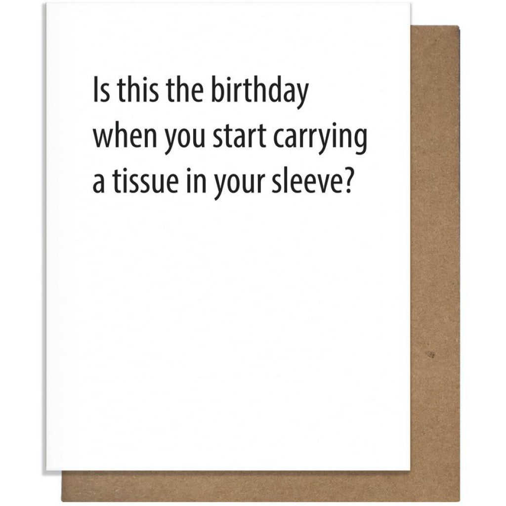 Tissue In Sleeve Birthday Card