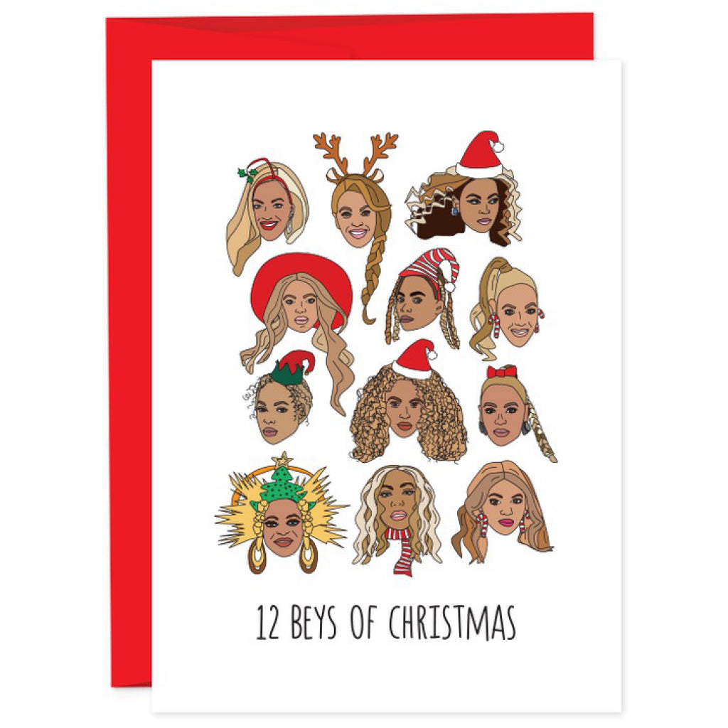 Twelve Beys Of Christmas Card
