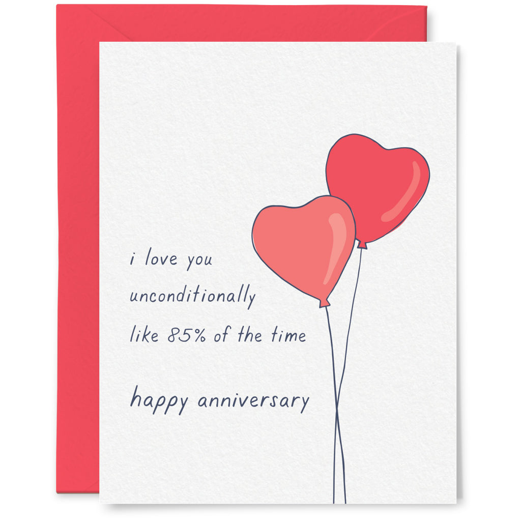 Unconditional Love Anniversary Card