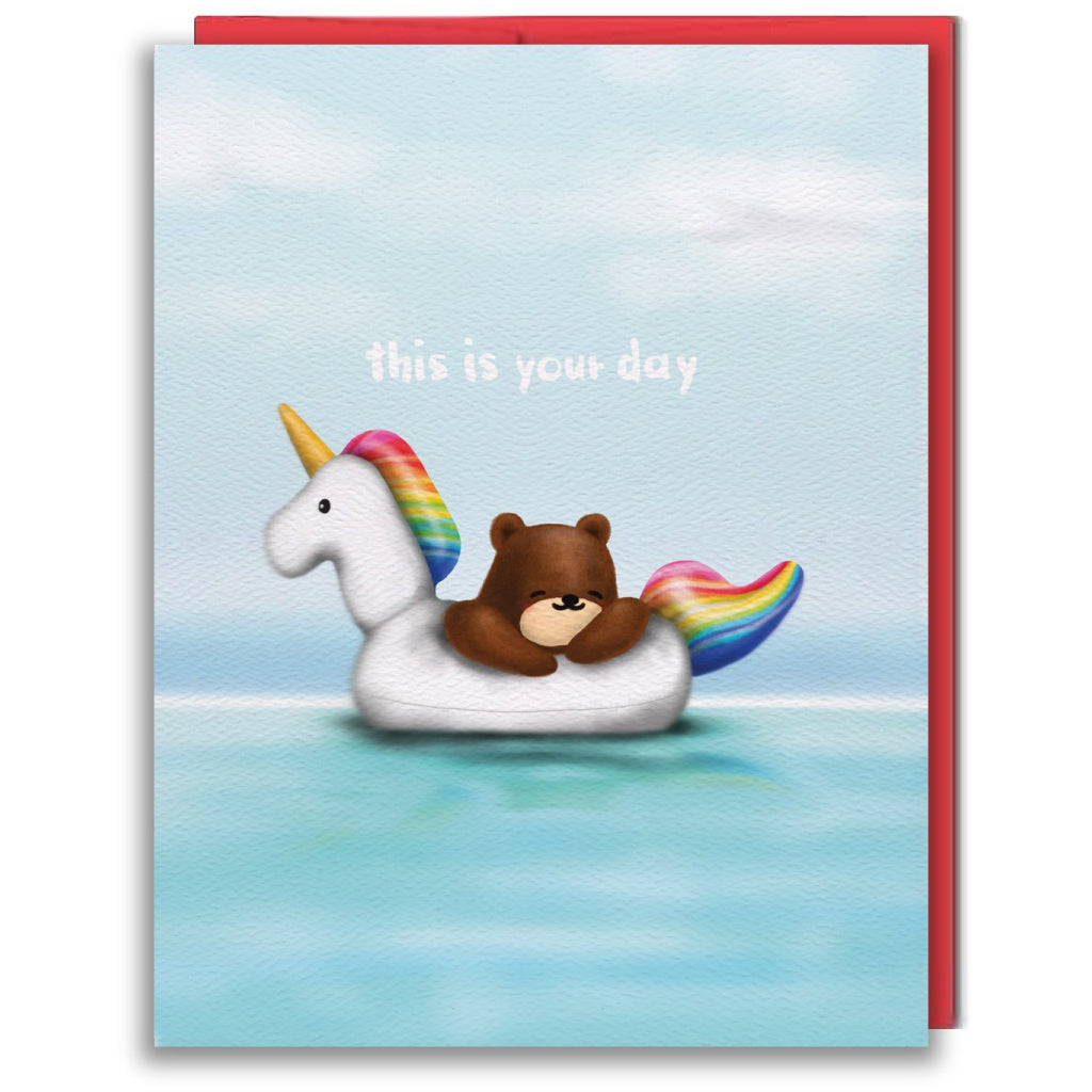 Unicorn Floaty Card