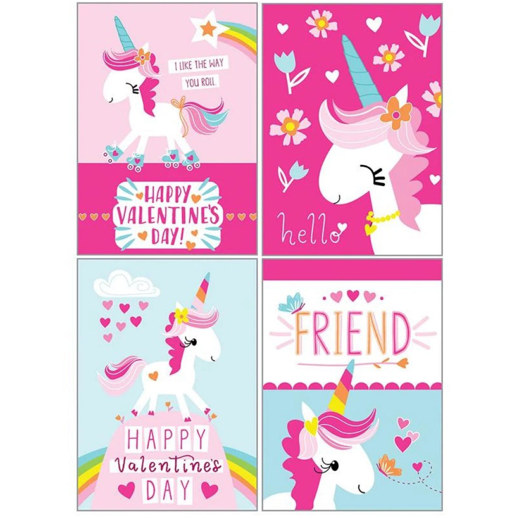 Unicorn Mini Valentine Cards
