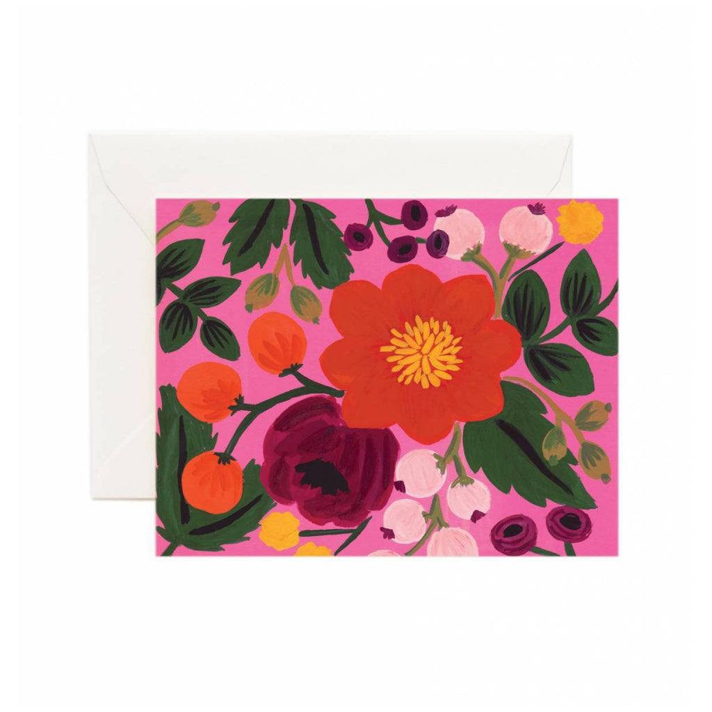 Vintage Blossom Rose Card