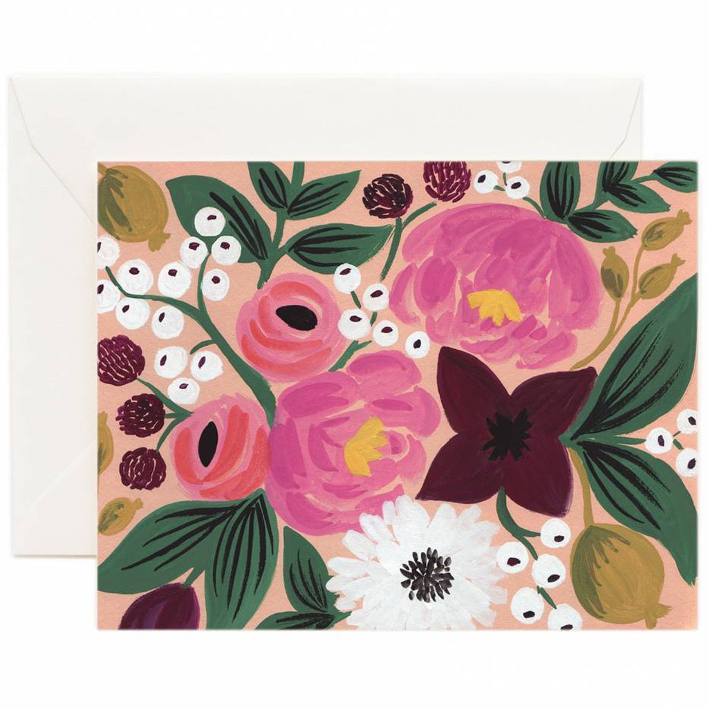 Vintage Blossoms Peach Card