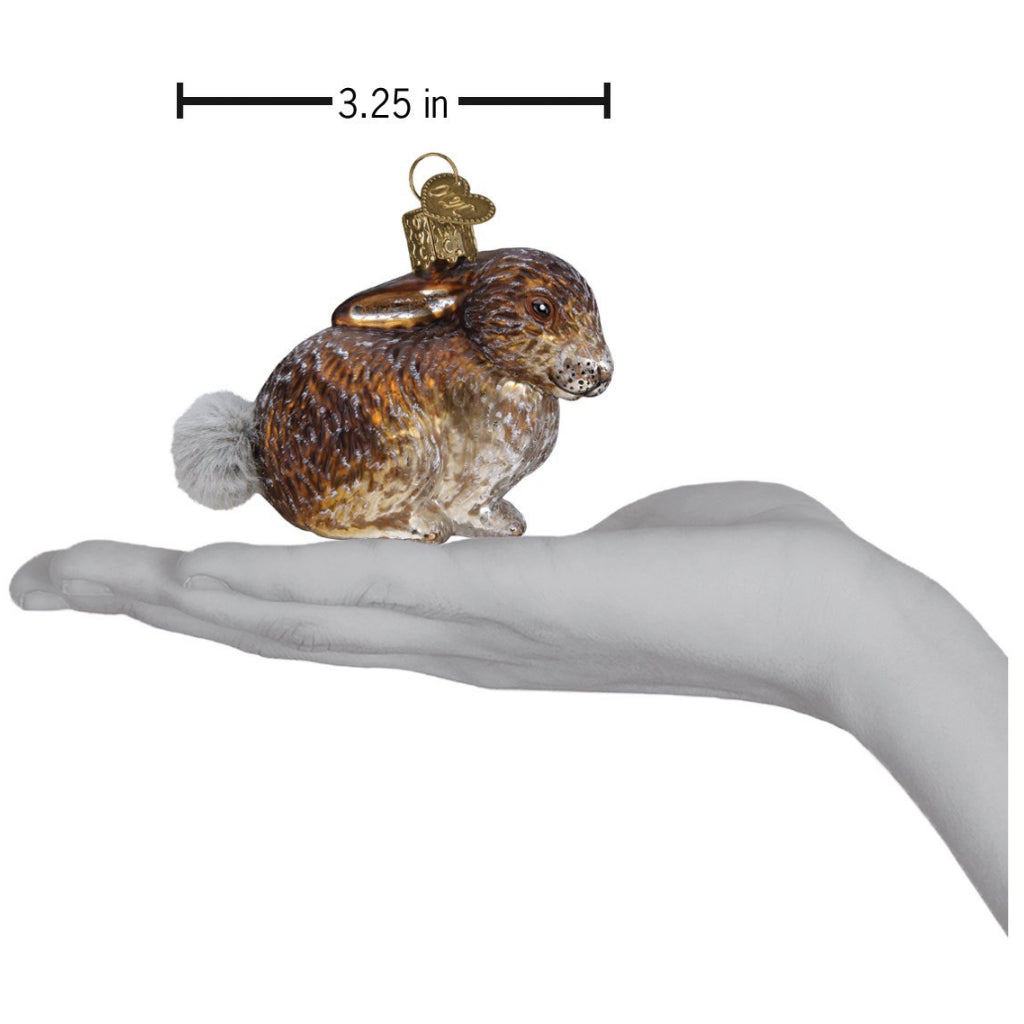 Size of Vintage Bunny Ornament.