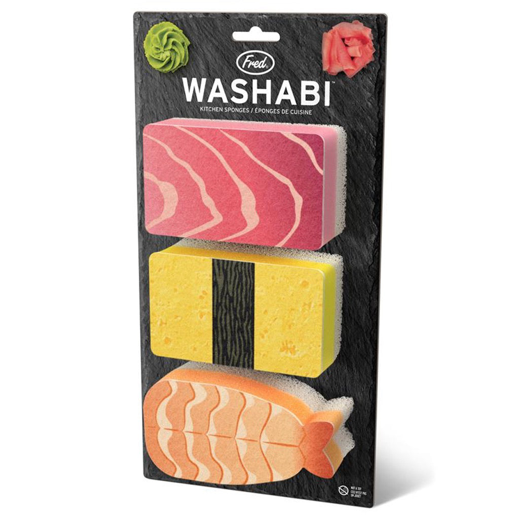 Washabi Sushi Sponge Set Packaging